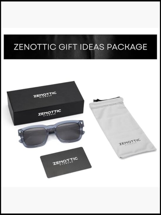 Polarized Square Sunglasses with UV400 Protection, Acetate Frame main image 5